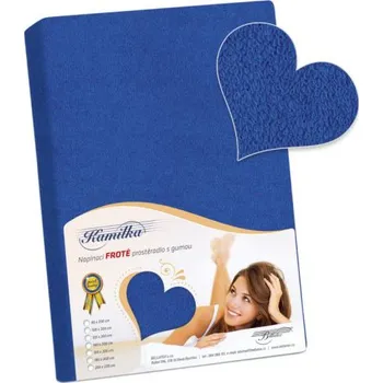 Prostěradlo Bellatex froté prostěradlo Kamilka, Tmavě modrá 180 x 200 cm