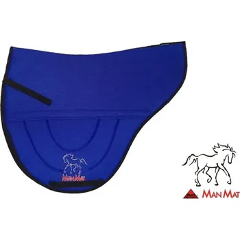 ManMat Podsedlová dečka pod vytrvalostní sedla vykrojená modrá M