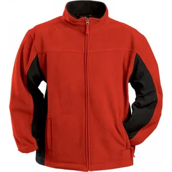 Pánská mikina vel.M-Pánská fleesová mikina Lambeste - červená barva