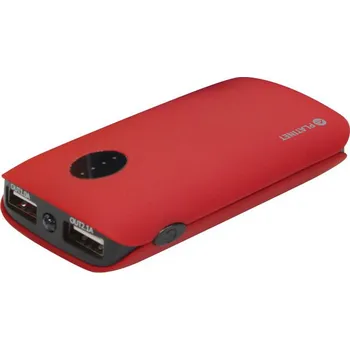 Powerbanka POWERBANK 5 000mAh 2 xUSB (1A + 2.1A), červená
