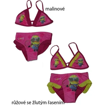 Dívčí plavky vel.98,116-Dívčí dvojdílné plavky Minions