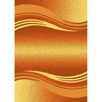Koberec Spoltex Kusový koberec Spoltex Enigma 5358 Orange 80x150 cm, obdélník, barva oranžová