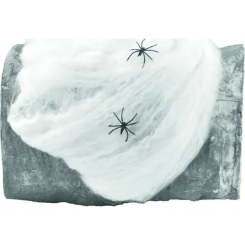 Party dekorace Halloween dekorace - Umělá pavučina bílá 50g