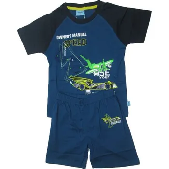 Chlapecké pyžamo vel.98-Chlapecké letní pyžamo nebo komplet KUGO - barva petrolejová