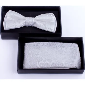 Motýlek Assante svatební pánský motýlek s kapesníčkem bílý 90368