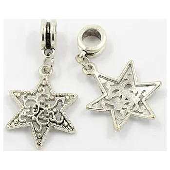 Přívěsek na náramek Vánoční Hvězda velká - TOPBEADS (SLEVA)