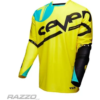 cyklistický dres Pánský dres SEVEN Rival Zone Jersey Yellow 2016 M