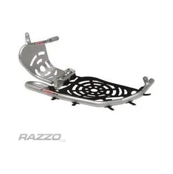 Rám pro motocykl Nášlapné rámy CrossPro Nerf Bars Spider Web Suzuki LTR450 Leštěný kov