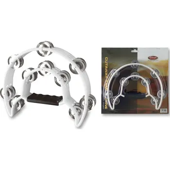 Tamburína Stagg TAB-1 WH, tamburína dvouřadá, bílá