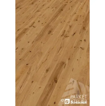 dřevěná podlaha Dřevěná podlaha Scheucher dub Country V4 fáze kartáčovaná přírodní voskový olej - doprava zdarma