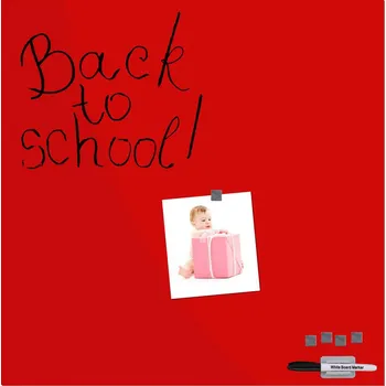 Skleněná magnet. tabule 35x35, Červená - Poslední kus