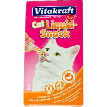 Vitakraft Cat Liquid Snack kachna/betaglukan 6 x 15 g