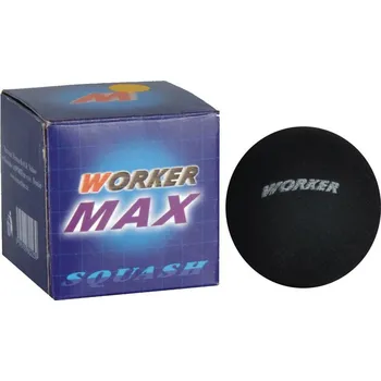 Míček na raketbal a squash Worker Squashový míček extra pomalý žlutý bod