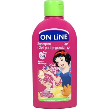 Dětský šampon On Line šampon a sprchový gel 2v1 Sněhurka 250 ml