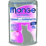 Monge Natural kapsička tuňák v želé/krevety 80 g