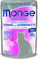 Monge Natural kapsička tuňák v želé/krevety 80 g