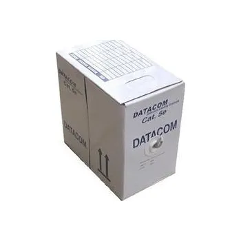 Síťový kabel DATACOM UTP flex,Cat5e PVC,šedý,305m,lanko