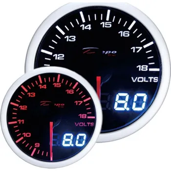 Budík Depo Racing přídavný budík řady Dual View voltmetr