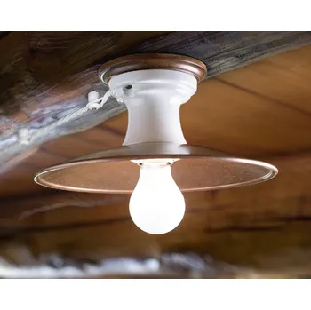 ALDO BERNARDI Porcelánové stropní svítidlo retro Linea Polare Velikost st: 23 cm LAR.91.03