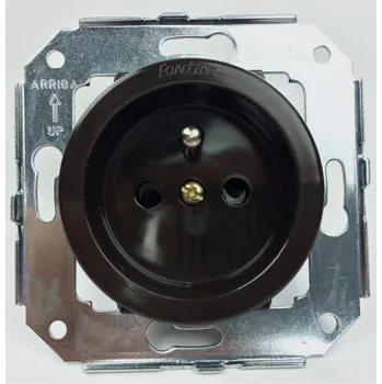 vypínač FONTINI by Font Barcelona Plastová zásuvka VENEZIA/hnědá 35 208 03 2