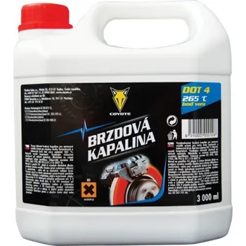 Brzdová kapalina COYOTE Brzdová kapalina DOT 4, 265°C, 3 000 ml