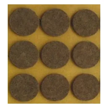 Podložka pod nábytek Samolepicí filcový kluzák kulatý 28mm hnědý (filcová podložka)