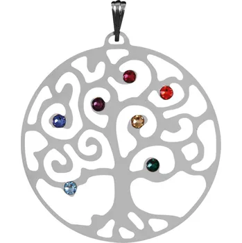 Souprava šperků Přívěsek Strom Života Čakra se Swarovski krystaly (Přívěsek Strom Života Čakra se Swarovski krystaly)