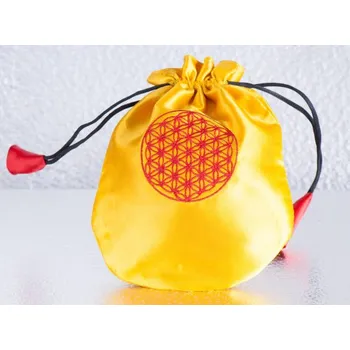 Plakát Saténový pytlík „Květ života“ žlutý