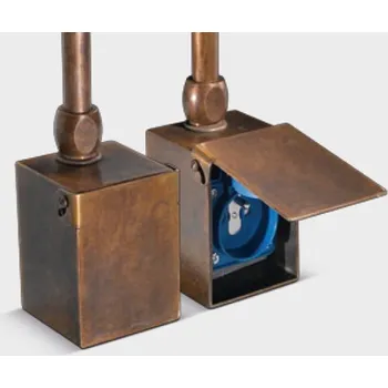 ALDO BERNARDI Nástěnná zásuvka retro mosaz Varianta: Mosaz SC102/FRA