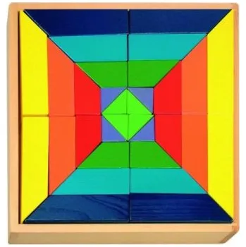 Dřevěná hračka Woody Kostky - hlavolam Mozaika WOODY