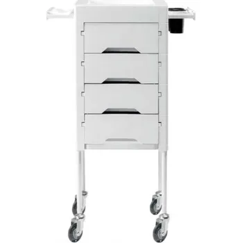 Kadeřnický pracovní vozík Sibel Secret - krémový (0007381-00) + dárek zdarma