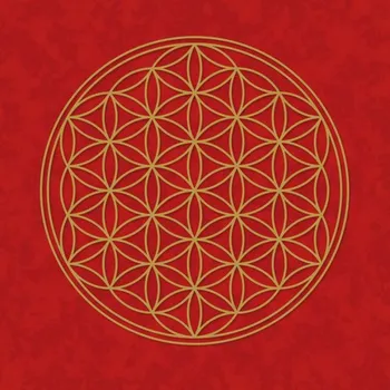 Plakát Plakát Červený „Květ Života“ (Plakát Červený „Květ Života“)