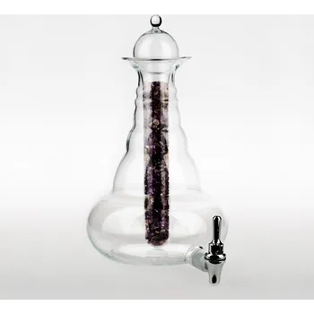 Karafa Beauty Platinum 5 l - "Květ života" (karafa Květ života - s platinovým symbolem "Květ života")