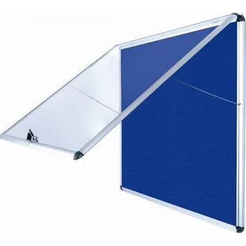 Nehořlavá textilní vitrína AL rám 706 x 653 mm (6xA4) - modrá