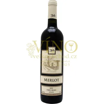 Vinařství Šlichta Merlot výběr z hroznů 2012 polosuché Šlichta vinařství 0.75 L