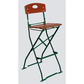 Zahradní židle Rio jasan skládací, rovný sedák (barová skládací židle)