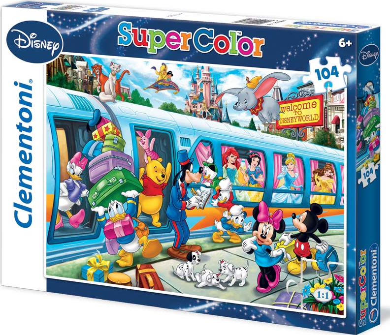 Clementoni puzzle Supercolor Disney vlak 104 od 145 Kč - Zbozi.cz