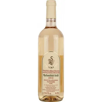 ZD Sedlec Rulandské šedé 2013 pozdní sběr 0,75 L suché moravské bílé víno (31/14)
