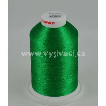 Nit vyšívací nitě FILOMET ME205 metalická zelená, návin 5000m NK- balení: 1 kón návin 5000m ***SKLADEM 6 kónů