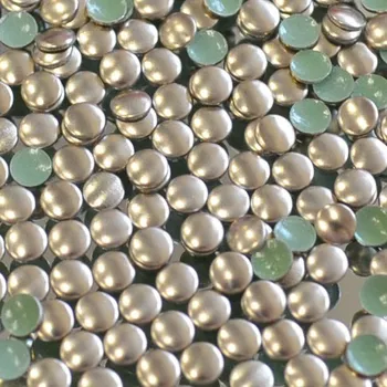 hot-fix kovové kameny na textil nažehlovací barva 07 bronz, vel. 2, 3, 4, 5mm, balení 100ks barva: kovový barva 07 bronz, velikost: velikost 5mm, bal: balení 100 kusů