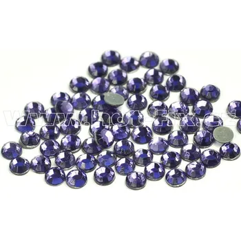 hot-fix skleněné nažehlovací kameny na textil barva 139 Tanzanite, veikost SS6 až SS20 barva: polobroušený barva 139 Tanzanite, velikost: velikost SS 6, balení: balení 1grs /144ks