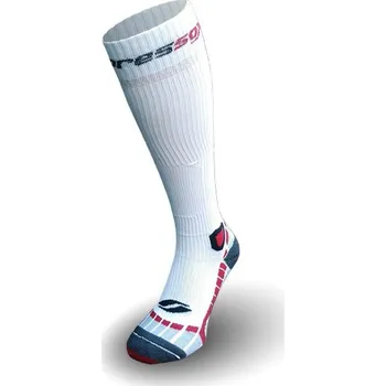 Pánské ponožky SPORT kompresní podkolenky COMPRESSOX 43-46 bílá