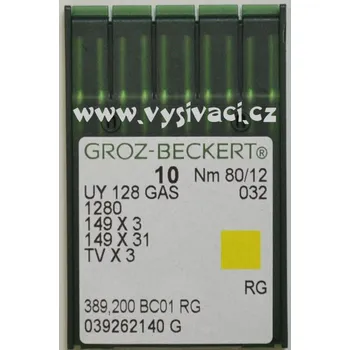 jehla UY128 80 RG Groz-Beckert, balení 10ks Jednotka: balení 10ks***SKLADEM 18 balení
