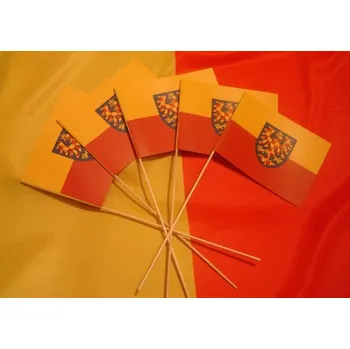 Vlajka Moravská vlajka 14x10 cm, papírová