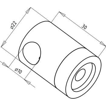 Kotva nerez prutu ø10 (12) mm - rovná Průměr prutů: 12 mm