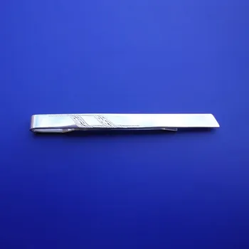 Spona na kravatu Kravatová spona s rytím na přání, Materiál: Stříbro, ryzost 925/1000