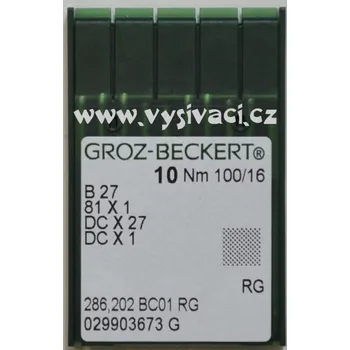 jehla B27 100 RG Groz-Beckert, balení 10ks Jednotka: balení 10ks***SKLADEM 15 balení