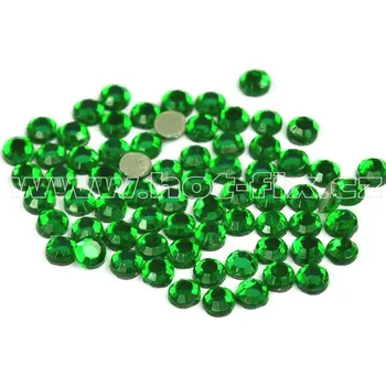 hot-fix skleněné nažehlovací kameny na textil barva 114 Emerald světlý, velikost SS6 až SS16 barva: polobroušený barva 114 Emerald světlý, velikost: velikost SS 6, balení: balení 1grs /144ks
