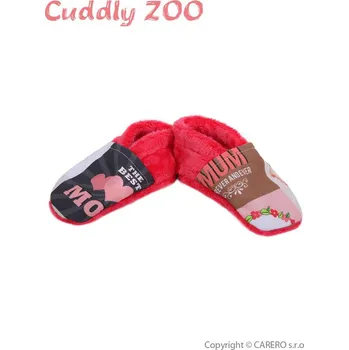 Bačkůrky Cuddly Zoo Máma M korálové (Kojenecké bačkůrky Cuddly ZOO)