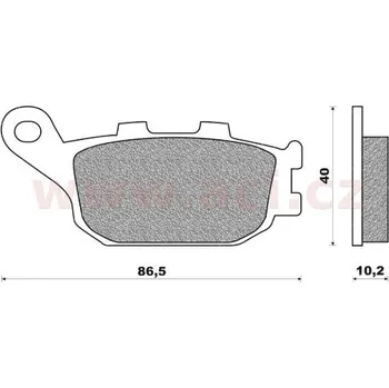Brzda pro motocykl Brzdové destičky NEWFREN FD.0712 S2 SUZUKI (SMĚS ST SINTERED METAL S2)